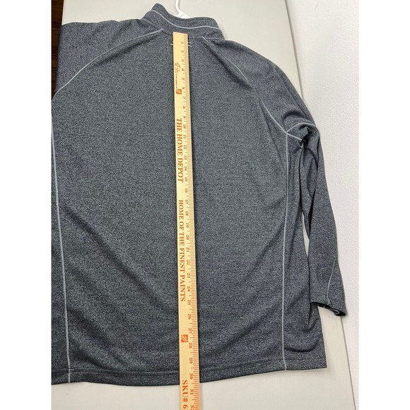 Slazenger Long Sleeve 1/4 Zip Shirt Golf Size Mens XXL Charcoal Gray - Picture 10 of 16